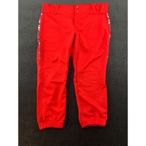 Champro Red Softball Pants Women Medium Fastpitch‎ Athletic Sportswear Trousers